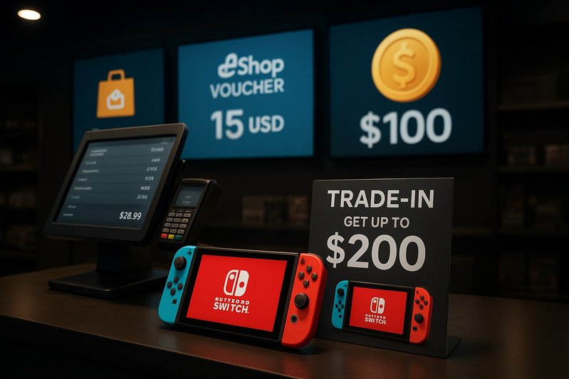 Retail POS Loopholes Convert Switch 2 Trade‑In Bonuses Into eShop Value, Pressuring ASPs 1–3%